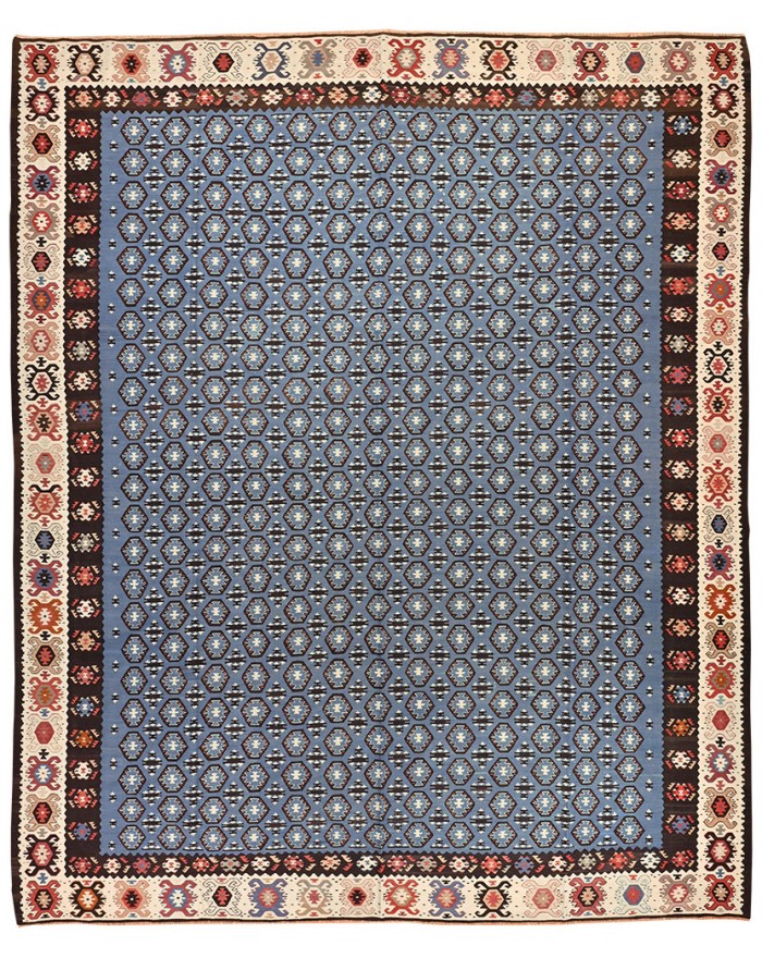 oversize blue rug