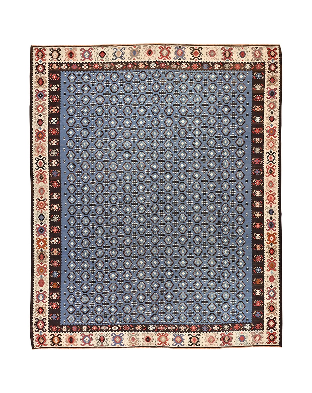 Grand tapis bleu