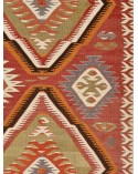 Blue kilim rug - made in Türkiye