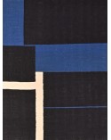 Red woven rug - kilim Paris