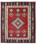 Small contemporary woven rug