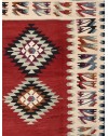 Kilim neuf - Zig-zag Bleu