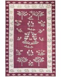 Grand kilim suédois bleu