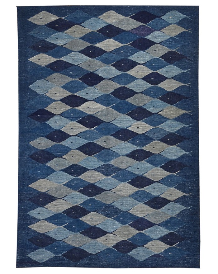 Tapis neuf en jute et laine tissé et noué à la main | €850 | Whoppah