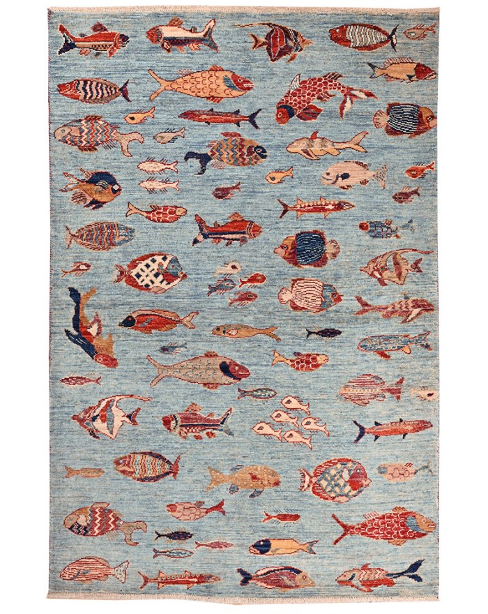 Kilim Fish Rug Kilim rugs, modern kilim, flat weave carpet