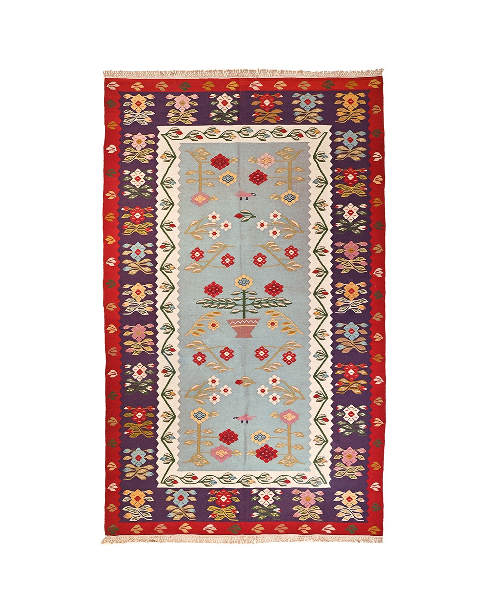 Kilim fleuri paris de qualité