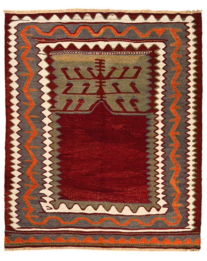small quality antique flatweave