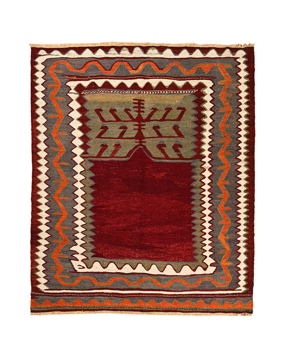 small quality antique flatweave
