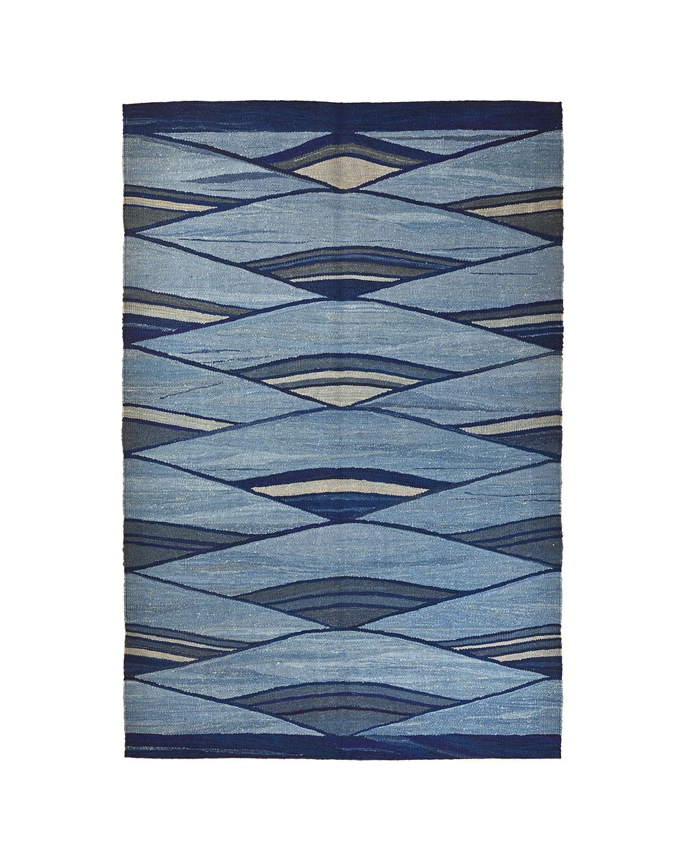 Eiffel bleu - Tapis kilim neuf